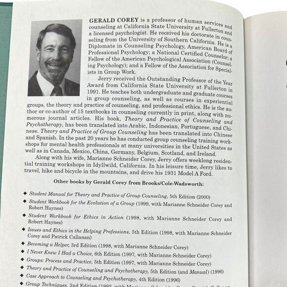 Theory & Practice of Group Counseling By Gerald Corey  Hardcover Psychology GOOD - Picture 13 of 13
